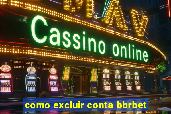 como excluir conta bbrbet